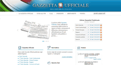 Desktop Screenshot of gazzettaufficiale.it