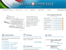 Tablet Screenshot of gazzettaufficiale.it